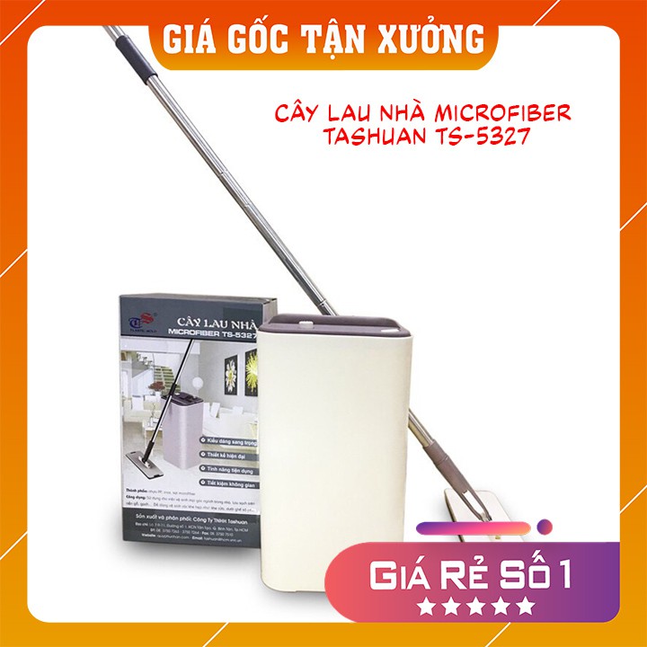 Bộ lau nhà, Cây lau nhà thông minh Microfiber Tashuan TS-5327 [ẢNH THẬT]