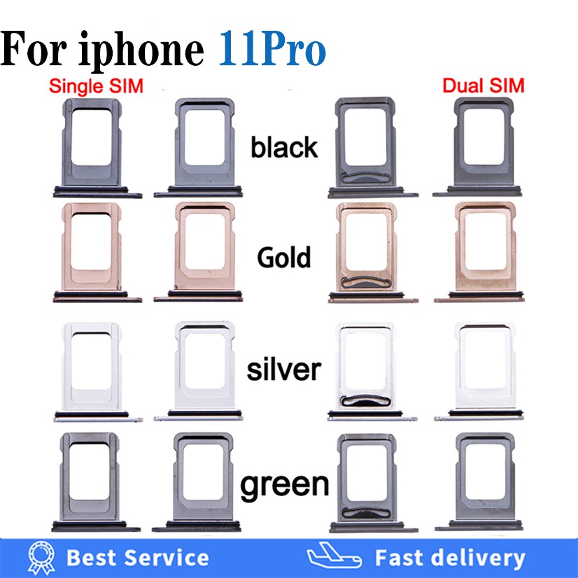 Khay Đựng Thẻ Sim Điện Thoại Chất Lượng Cao Cho Iphone X Xs Max 11pro 11 Pro Max