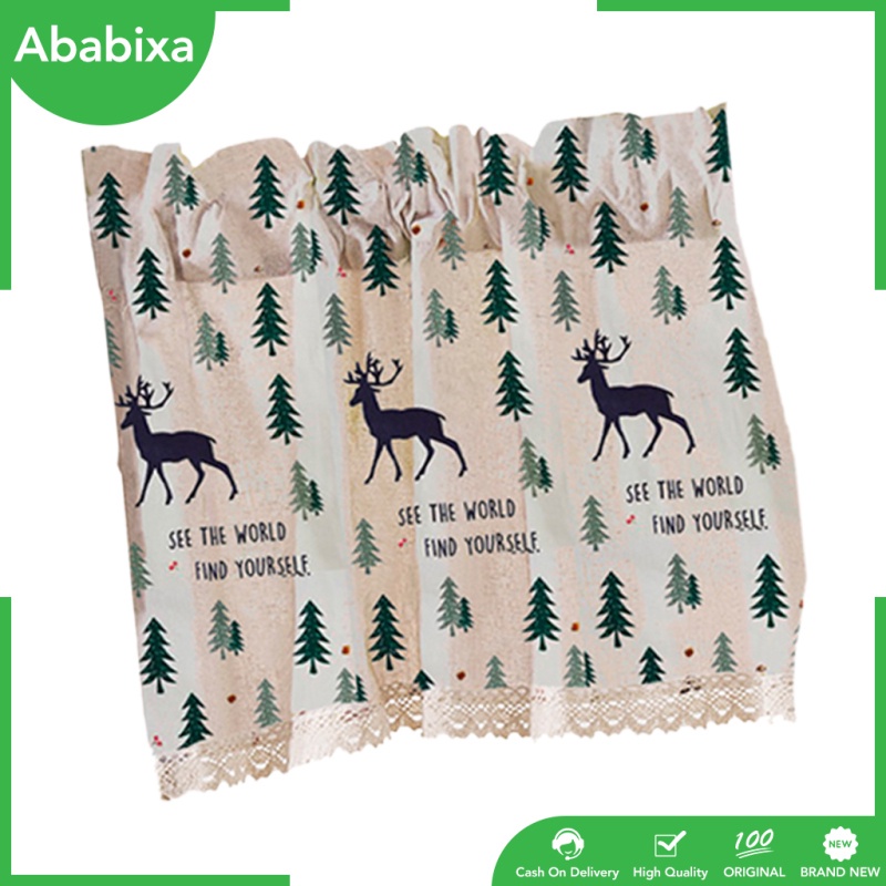 [Ababixa] Rèm Cửa Sổ Mỏng Bán Voile Nhỏ Có Thể Tùy Chỉnh Cho Nhà Bếp - Tất Cả Các Kích Cỡ Lựa Chọn