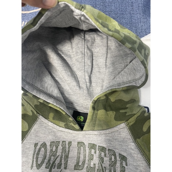 Áo hoodie bé trai John Deere 2-8 tuổi  Áo phông nỉ có mũ cotton xuất dư 0922
