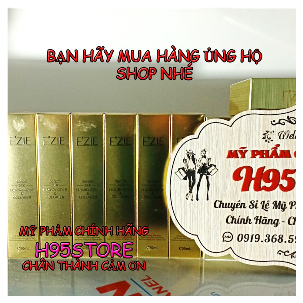 Serum Ezie tinh chất vàng 24K &amp; Collagen dưỡng ẩm chống nhăn ngăn ngừa lão hóa cao cấp Hàn Quốc