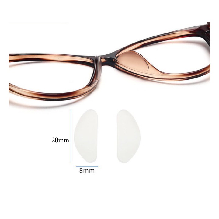 Mặc gì đẹp: Sang xịn với Miếng đệm mũi kính mắt chống trượt - loại dán tiện dụng ( 1 cặp) [New]