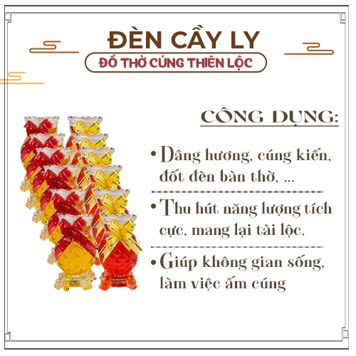 Đèn Cầy Ly Cúng Q12 Thơm Nhỏ Cao 10cm Cháy Liên Tục 31 Tiếng Đồ Thờ Cúng Thiên Lộc - Hộp 12 Ly