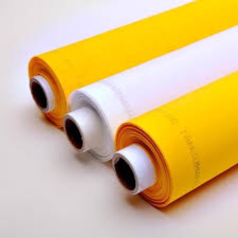 Lụa in cốc trà sữa - 250K/m, khổ 165cm, màu trắng