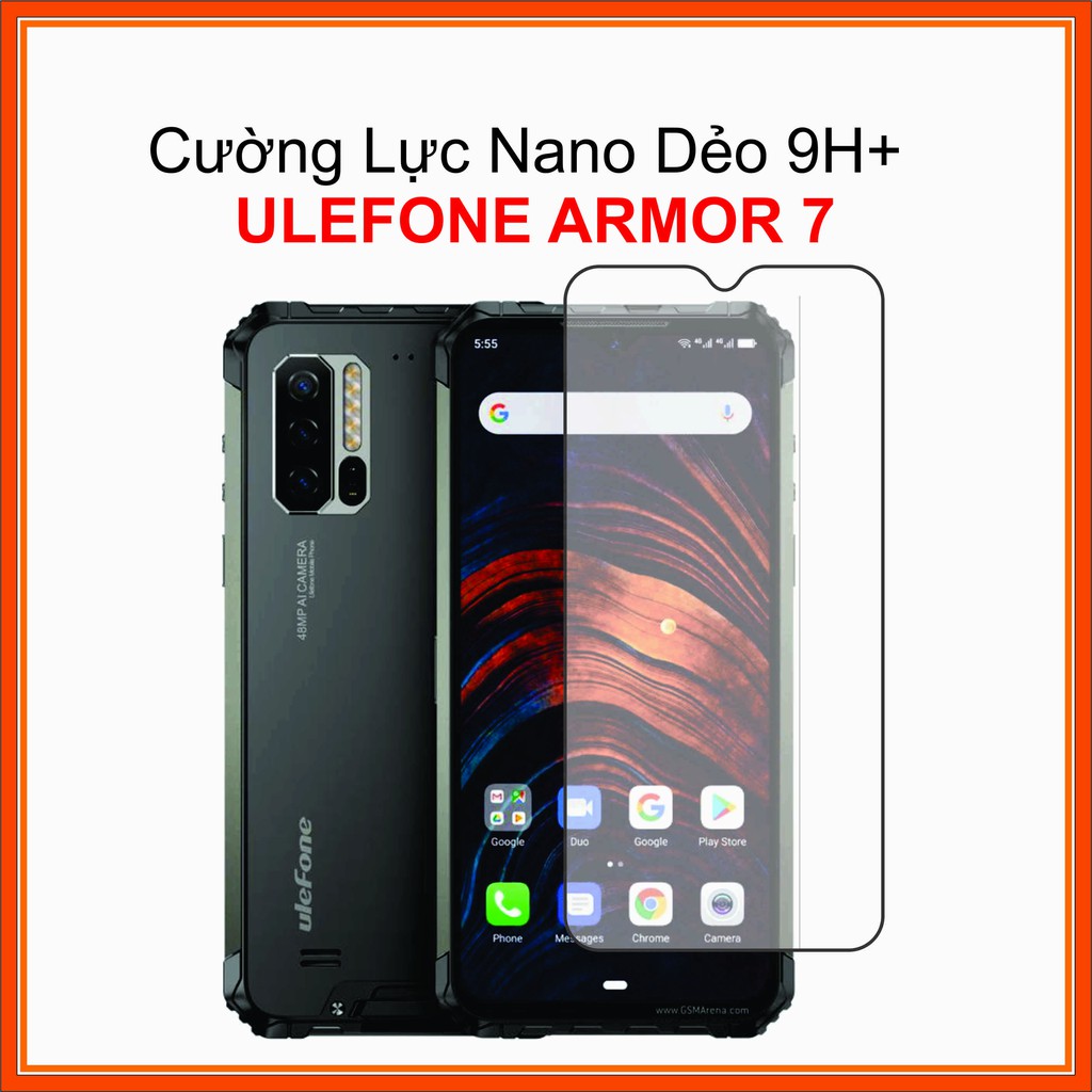 Cường lực Ulefone armor 7 Cường lực Nano Dẻo 9H+