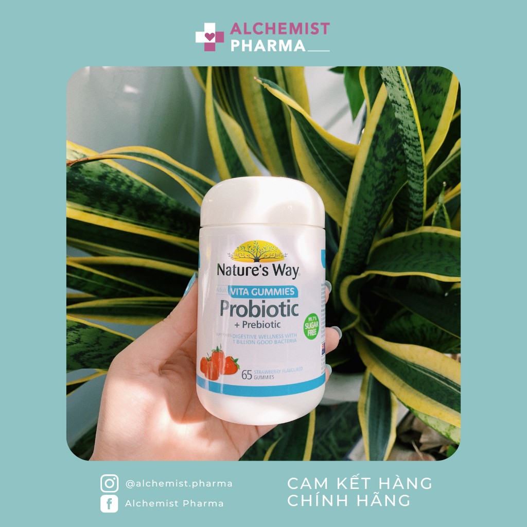 KẸO DẺO BỔ SUNG MEN VI SINH CHO HỆ TIÊU HOÁ NATURE'S WAY PROBIOTIC + PREBIOTIC | BigBuy360 - bigbuy360.vn