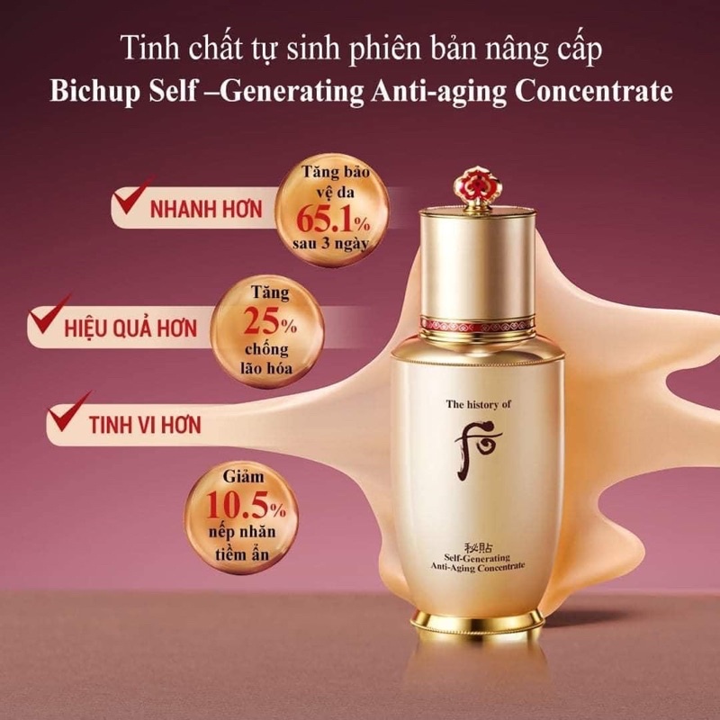 Combo 5 gói tinh dầu tái sinh Whoo Bicheop Ja Saeng Essence
