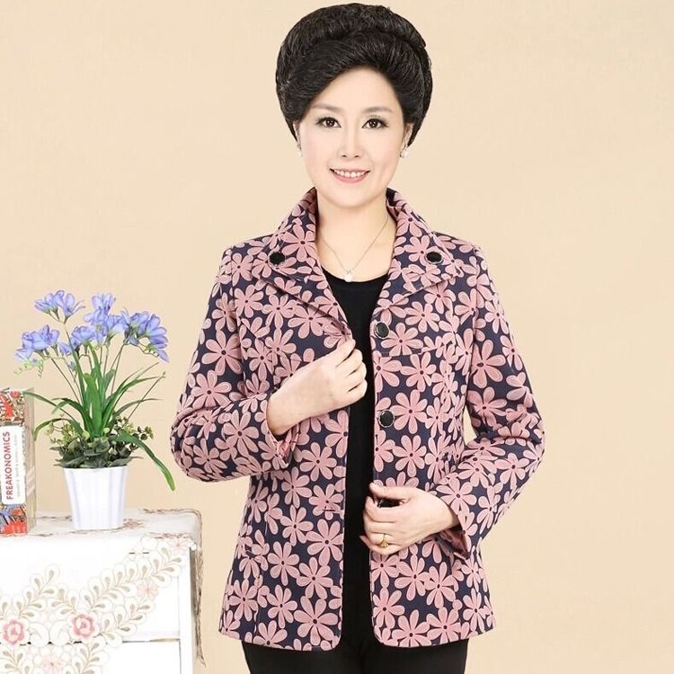 Áo Khoác Mỏng Thời Trang Xuân Thu Dành Cho Phụ Nữ Trung Niên 40-50 Tuổi