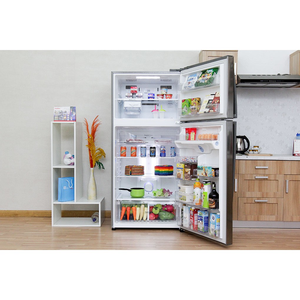 [Mã ELMALL100 giảm 100K đơn 5TR] Tủ lạnh LG Inverter 490L GR-L702S