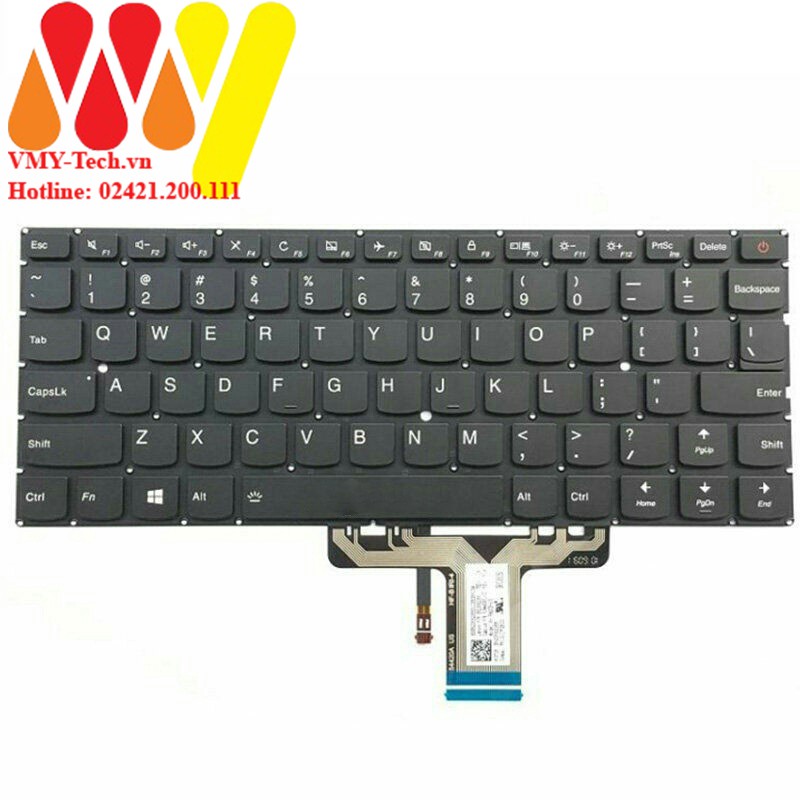 Bàn Phím Laptop Lenovo 710-13 710s-13 710-13IKB 510-13IKB 710-13ISK 710S-13IKB 710S-13ISK (nút nguồn/LED)