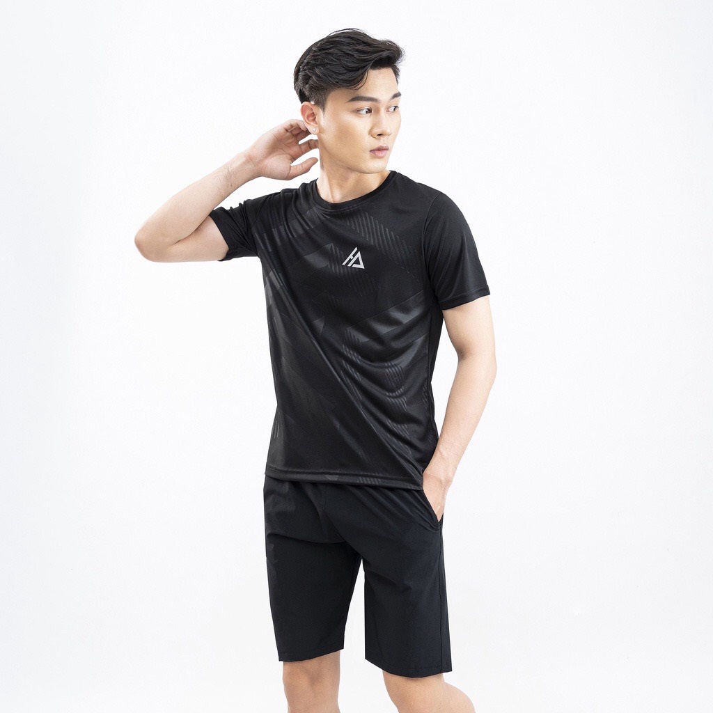 Áo thun thể thao nam, áo phông nam chất thun lạnh co giãn mềm mịn vận động thoải mái HA06