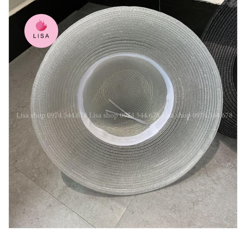 [FREESHIP- HÀNG CAO CẤP] Mũ cói, nón cói đi biển thời trang cao cấp, dáng chuông đèn lồng thả dáng cực đẹp Lisa, mẫu M4