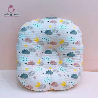 Vỏ gối chống trào ngược cao cấp Vuông Tròn cotton Hàn chần bông (chỉ vỏ gối, không ruột)