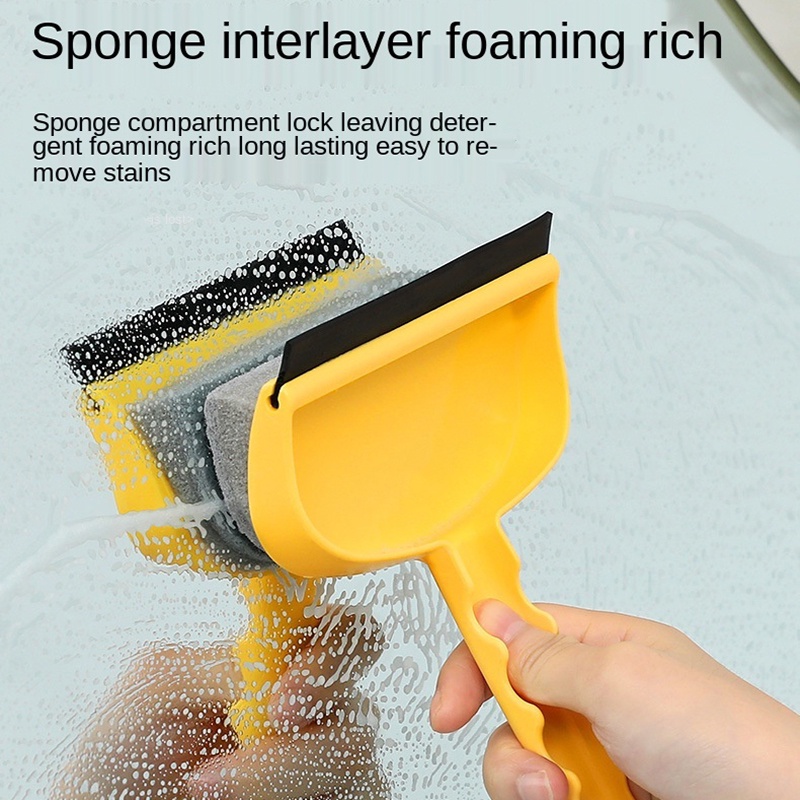 Dụng cụ vệ sinh cửa kính hai mặt 2 trong 1 đa năng tiện lợi