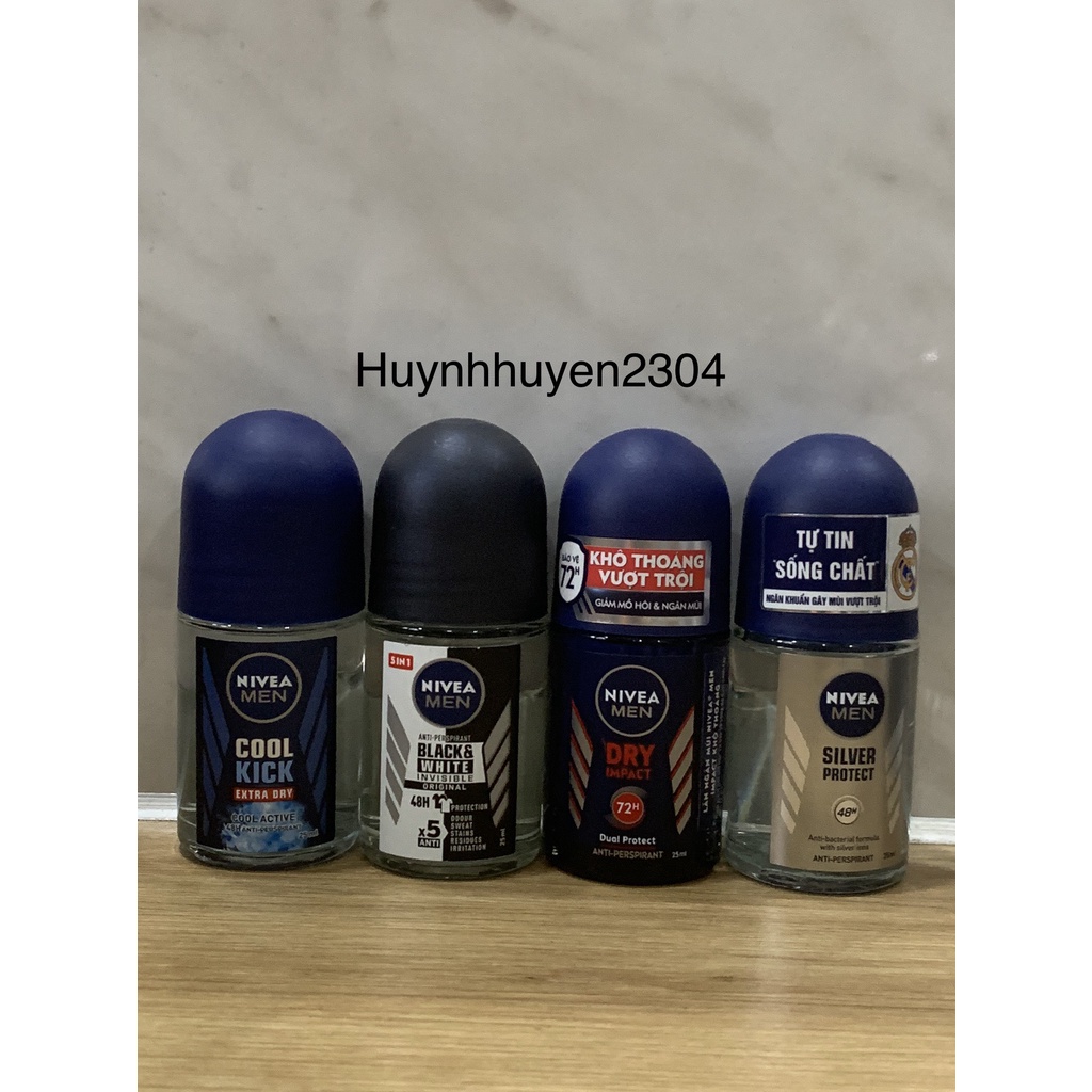 Lăn Khử Mùi khô thoáng tức thì ngăn mùi suốt 48h NIVEA MEN DRY_50ml.