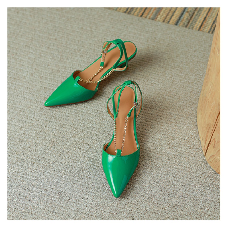 Giày Sandal Cao Gót Mũi Nhọn Thời Trang Mùa Hè Dành Cho Nữ