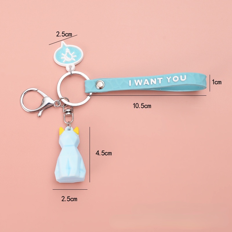 Móc Khóa Hình Động Vật Hoạt Hình Dễ Thương