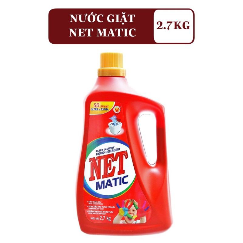 Nước giặt  đậm đặc  Net 2,7kg ,2,4kg