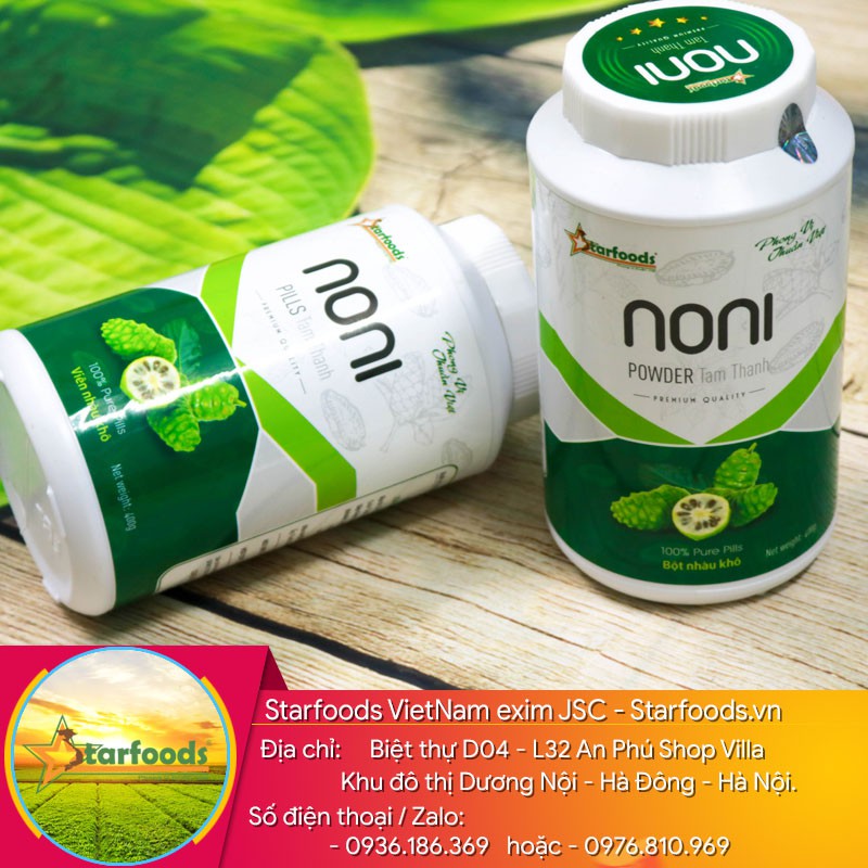 Bột trái nhàu khô nhà làm - Noni Tâm Thành - hộp nhựa 400g