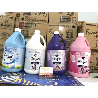 [Giá Huỷ Diệt] Nước xả vải comfort Thái lan loại can 3300ml mẫu mới (màu tím/ màu xanh)