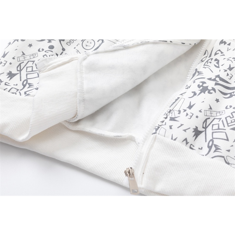 Jorda * Áo Khoác sweater Lông Cừu Có Mũ Trùm Đầu Thêu Đường Nét Phong Cách Cổ Điển Thời Trang Thu Đông Sáng Tạo