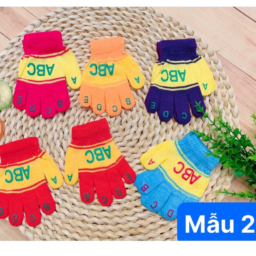 Găng tay len lông cho bé từ 0-10 tuổi cực ấm, Bao Tay Len Cho Bé