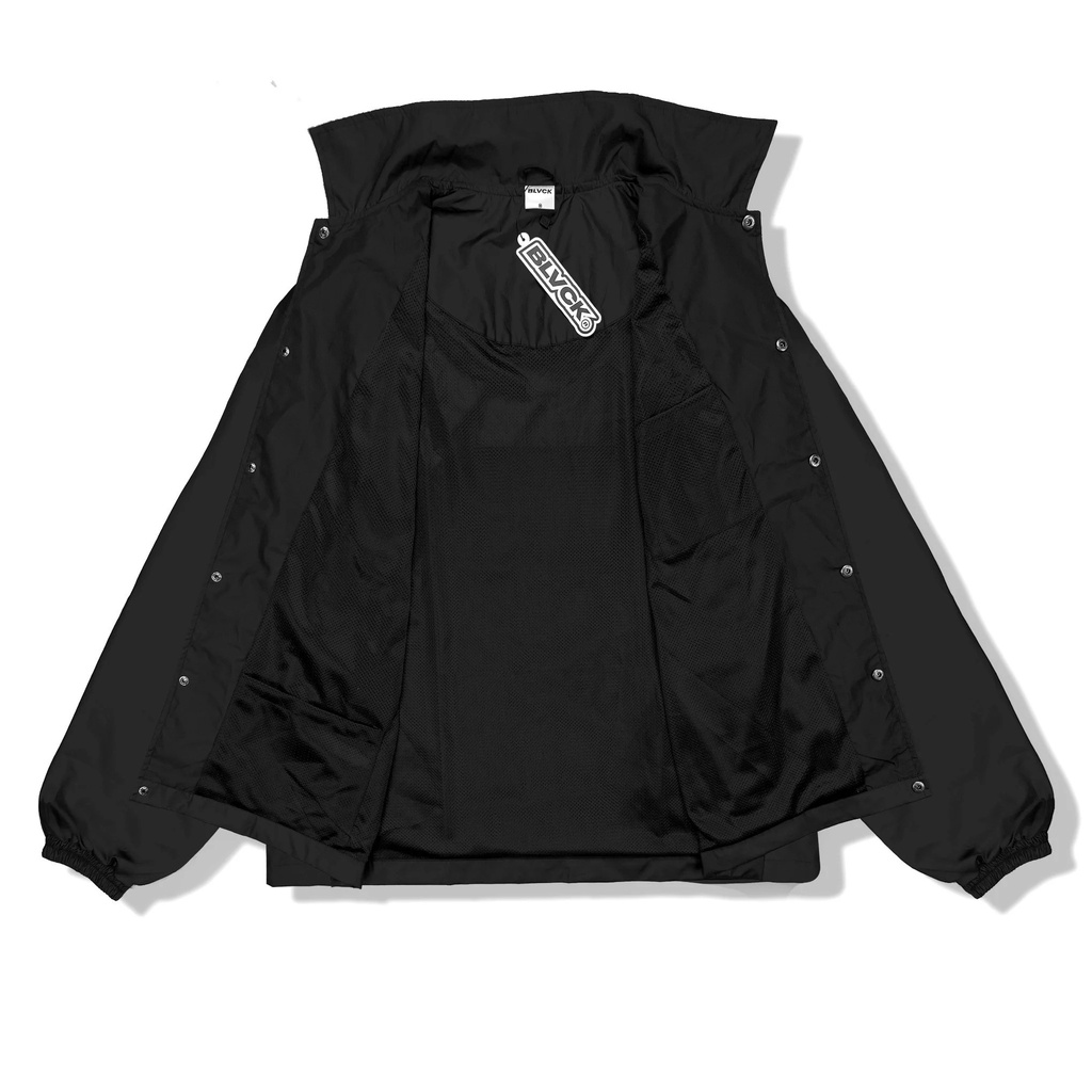 Áo khoác dù đen BLVCK - Tiny logo thêu nổi | BLACK