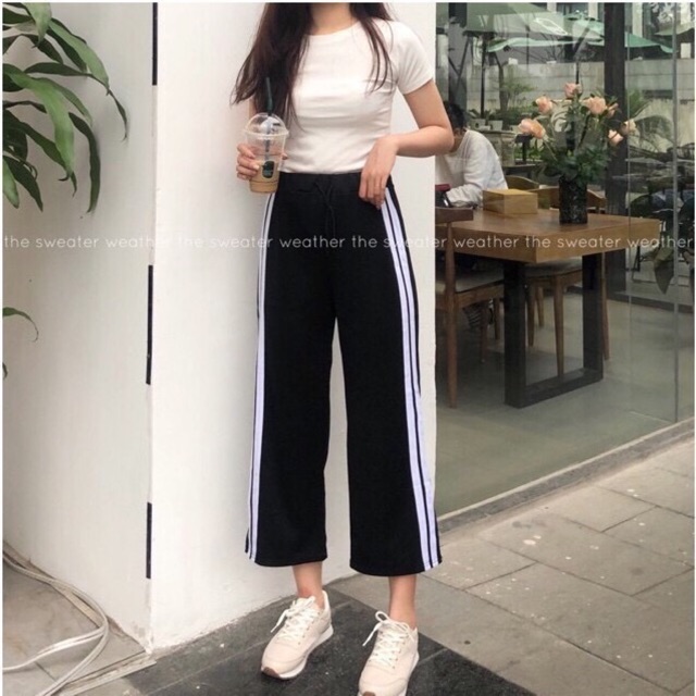 Quần ống sớ 2 sọc chất Umi siêu đẹp