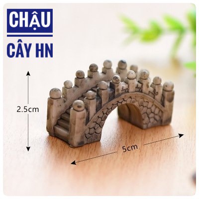 Cầu đá vòm làm Phụ Kiện Tiểu Cảnh Trang Trí Chậu Cây, Sen Đá, terrarium, charm slime