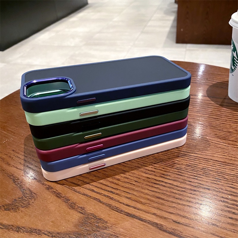 Ốp Điện Thoại Cứng Mặt Nhám Chống Sốc Chống Dấu Vân Tay Cho iPhone 11 12 13 Pro Max