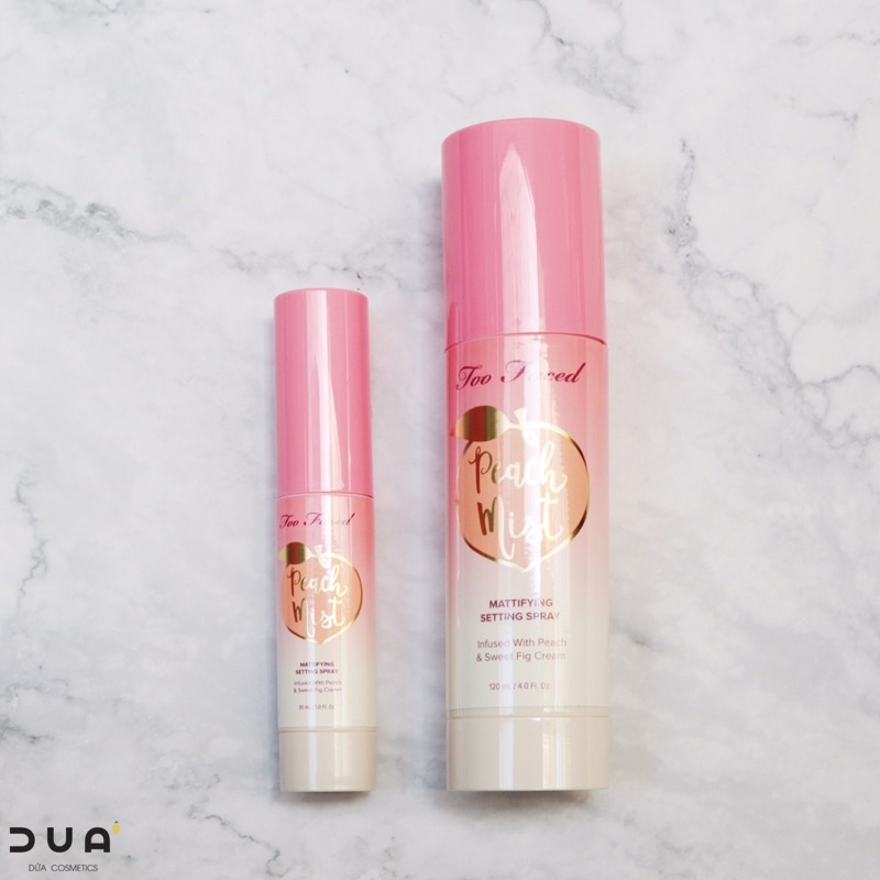 Xịt khóa nền Too Faced Peach Mist Mattifying Setting Spray