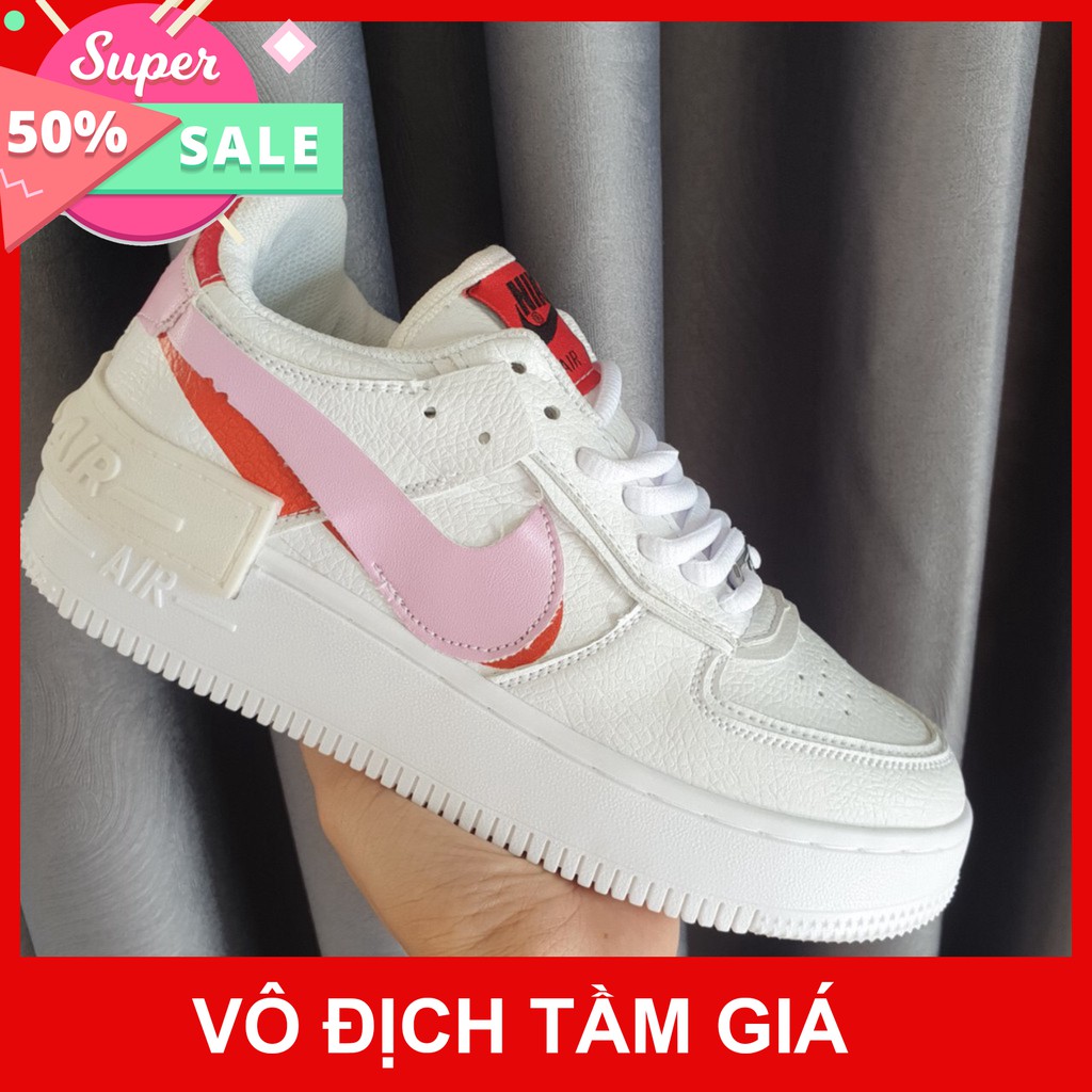 ❤️FULL BOX VÀ BILL❤️ GIÀY THỂ THAO NỮ - NIKE AF1 MÀU TRẮNG HỒNG HÀNG ĐẸP MẪU HOT HIT  , FREESHIP TOÀN QUỐC .. ❤️