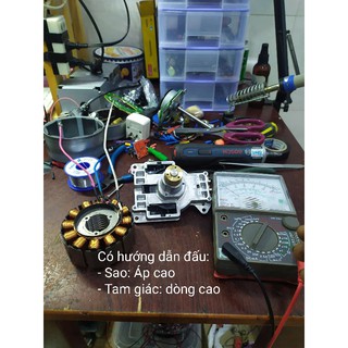 Điện gió DIY bằng Motor Brushless 3 pha 9.4w 24v