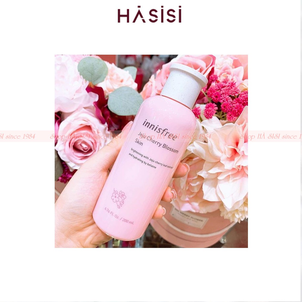 Nước Hoa Hồng Dưỡng Ẩm Làm Sáng Da INNISFREE JEJU CHERRY BLOSSOM SKIN Skin 200ml