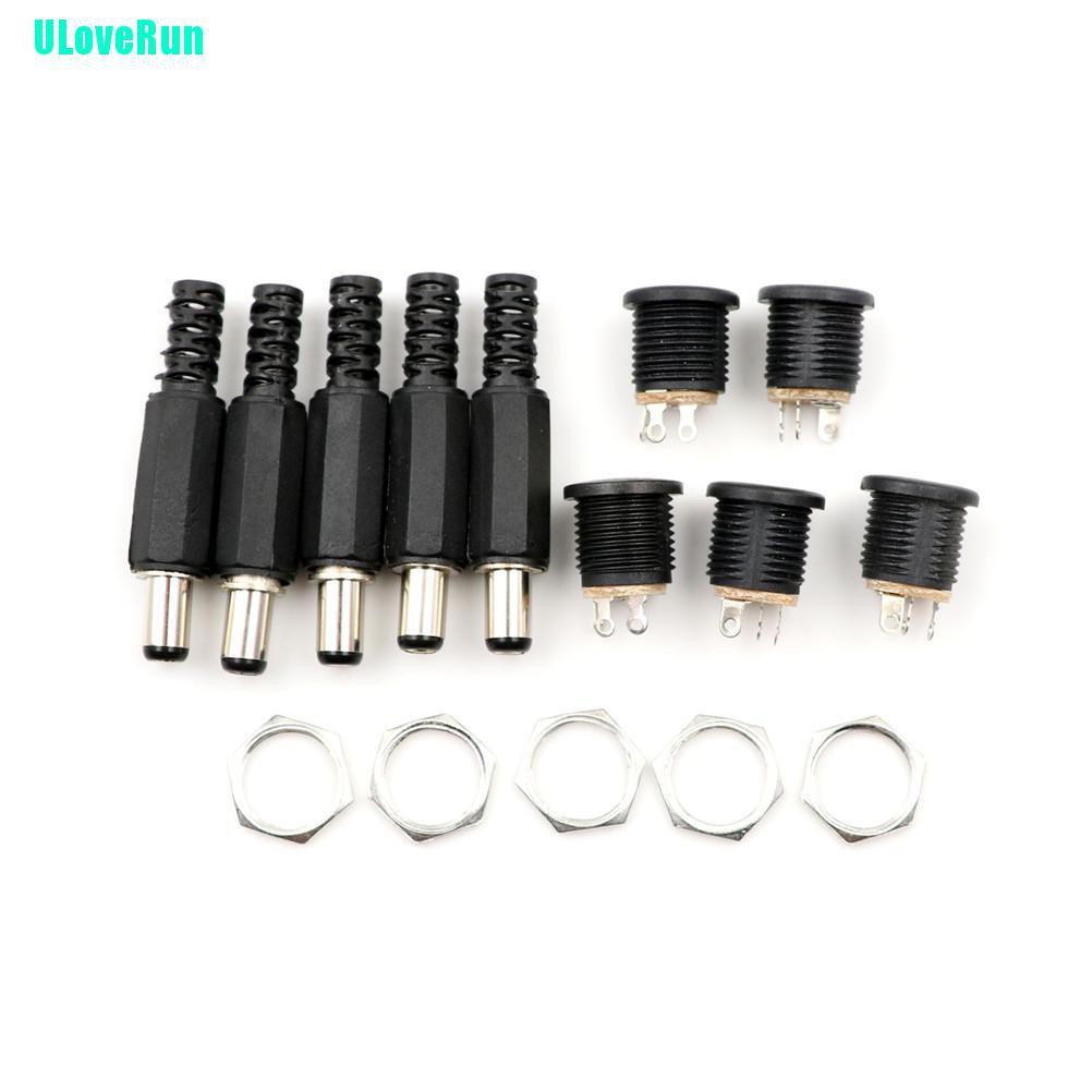 Set 10 Đầu Nối Dây Điện 5.5mm X 2.1mm Tiện Dụng