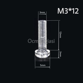 Combo 20 ốc mica M3*12 vặn vít trong suốt