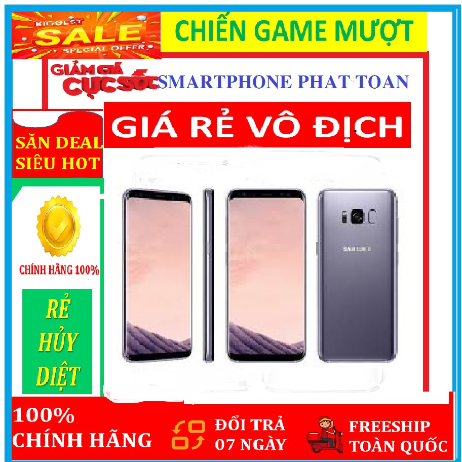 điện thoại Samsung Galaxy S8 Plus 2sim mới - Chơi game nặng mướt (màu tím khói)