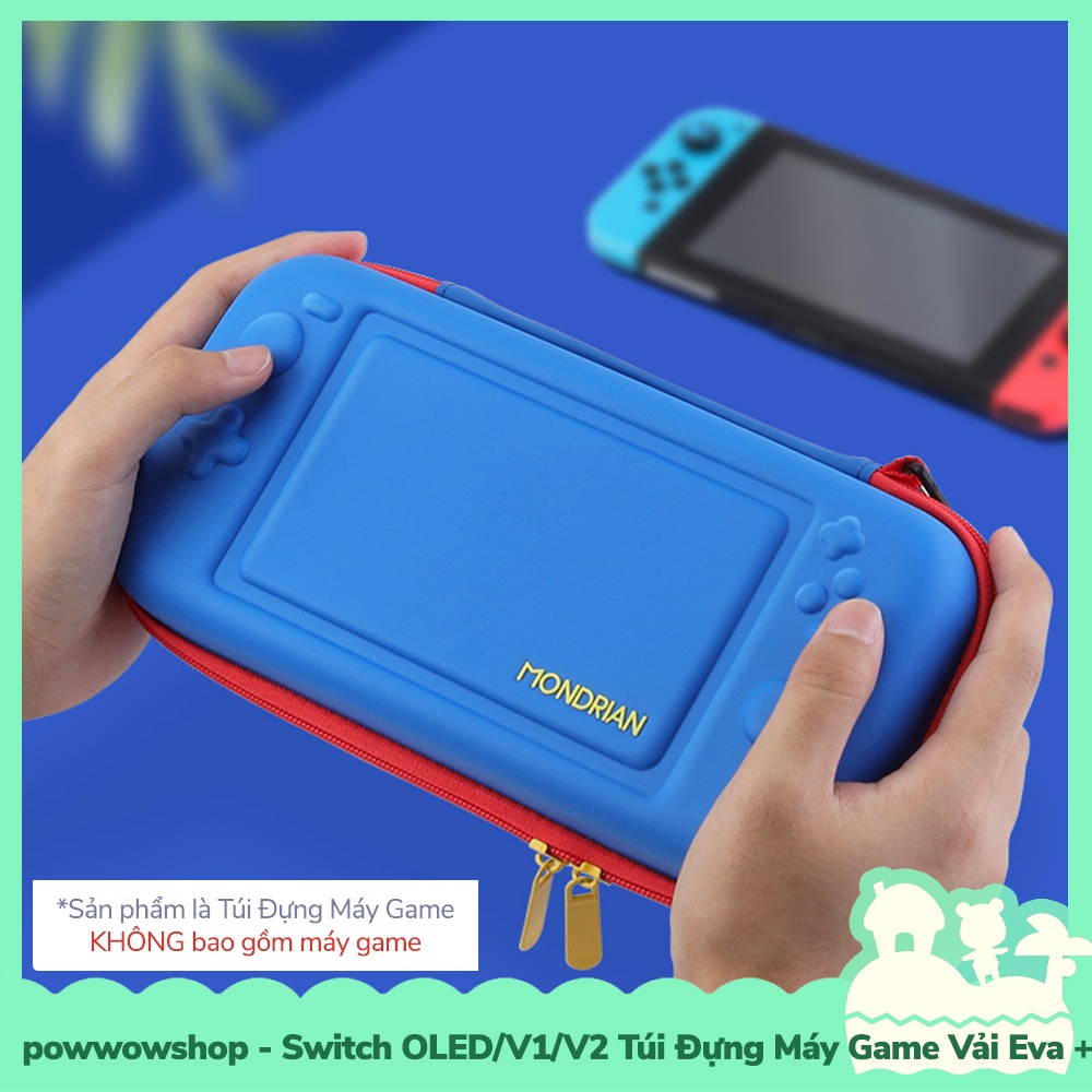 [Sẵn VN - Hỏa Tốc] OLED / Switch V1/V2 Túi Đựng Máy Game Eva+Pu Cho Máy Game Cầm Tay Nintendo Switch Oled/V1/V2 Red Blue