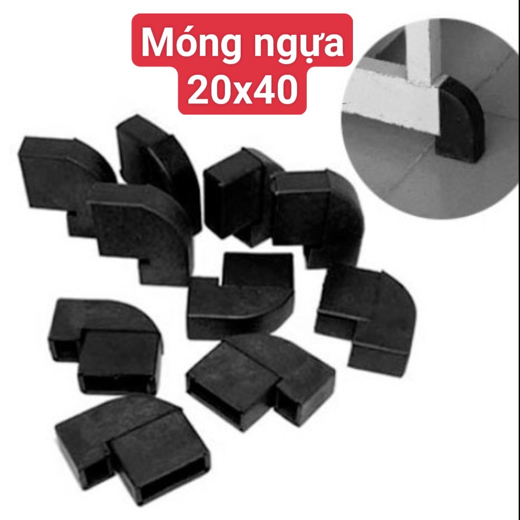 SET10 CHÂN MÓNG NGỰA 20x40mm-25x50mm, NHỰA ABS