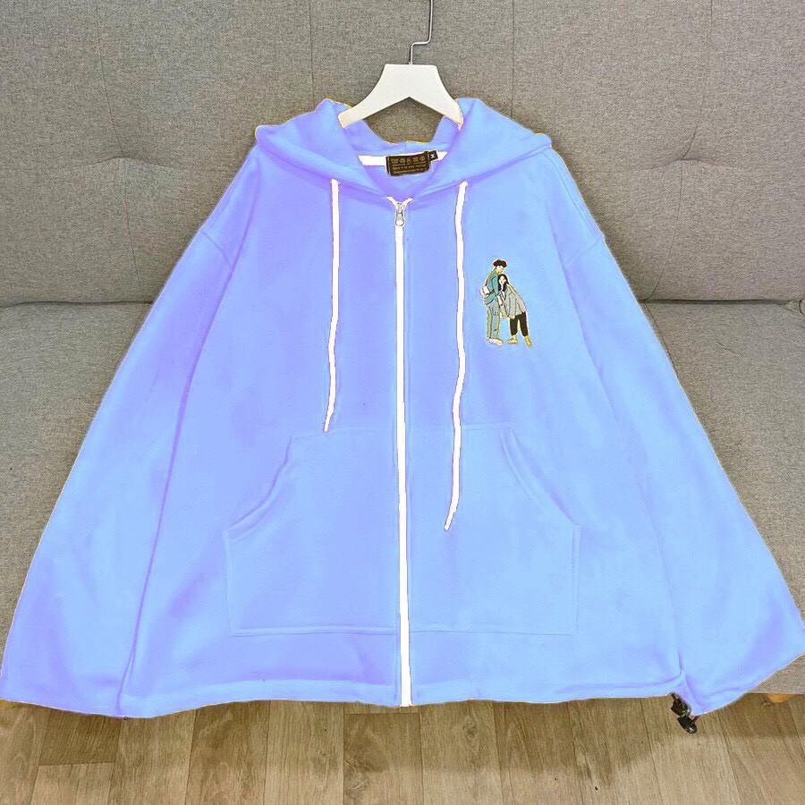 Áo khoác hoodie Thêu Love 123SHOP nỉ ngoại form rộng siêu HOT, dành cho nam nữ và cặp đôi 3 màu unisex ulzzang | BigBuy360 - bigbuy360.vn