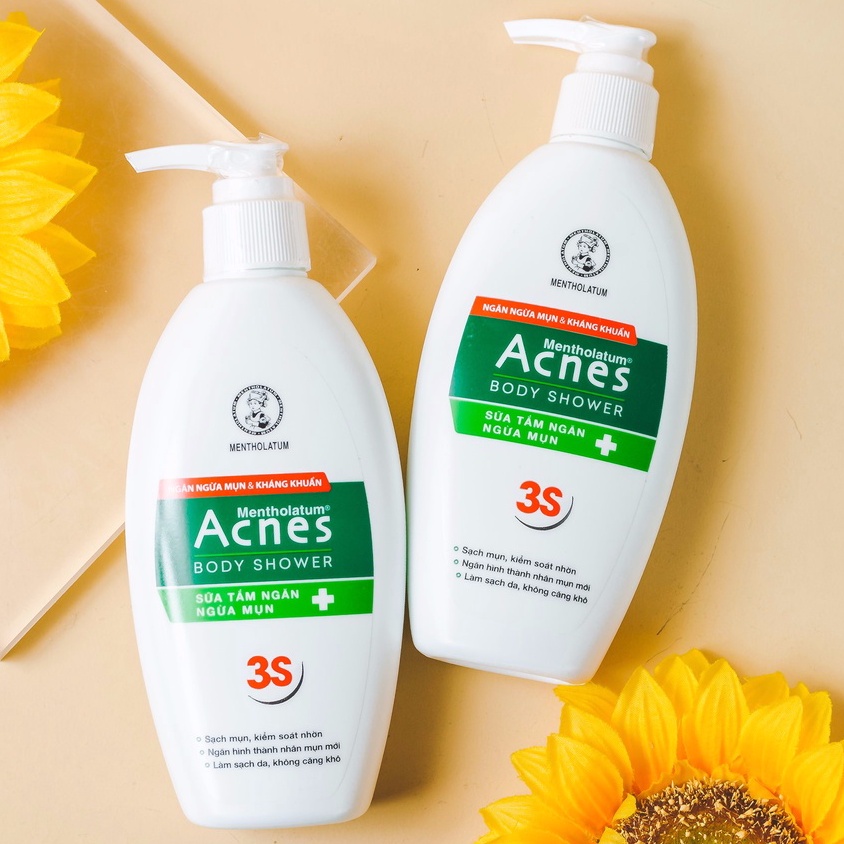 Sữa tắm Acnes Body Shower 3S- Hỗ trợ làm sạch da, ngăn ngừa mụn, sạch mụn, da mịn màng