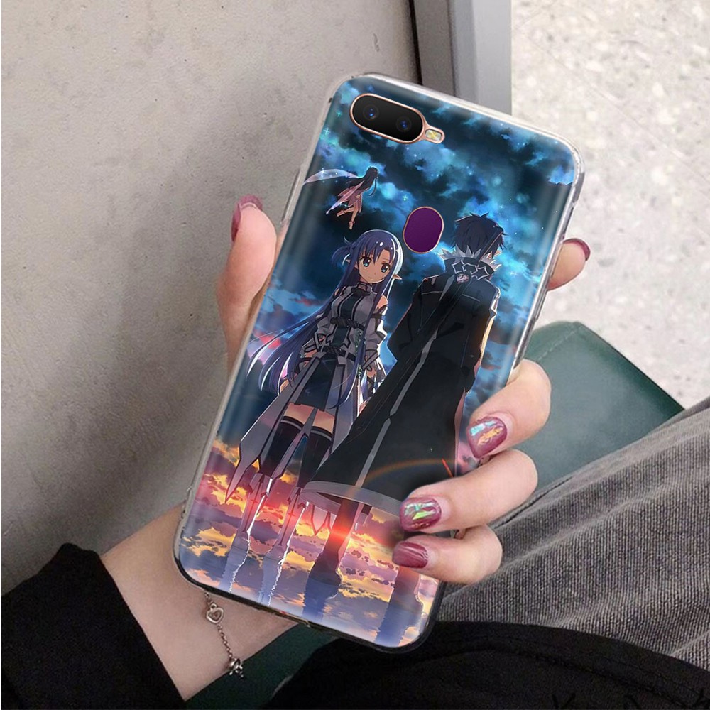 Ốp Lưng Mềm Trong Suốt In Hình Sword Art Online Cho Xiaomi Mi A1 A3 Lite Poco X3 Nfc Mix Max 2 3 Pro Va39