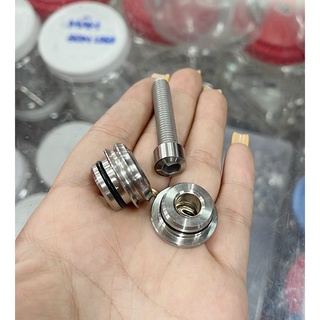 Khâu ốc inox 304, treo pô gắn xe máy fu, wave..