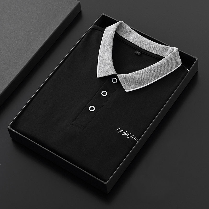 Áo thun polo tay ngắn 100% cotton thời trang cho nam size M-4XL