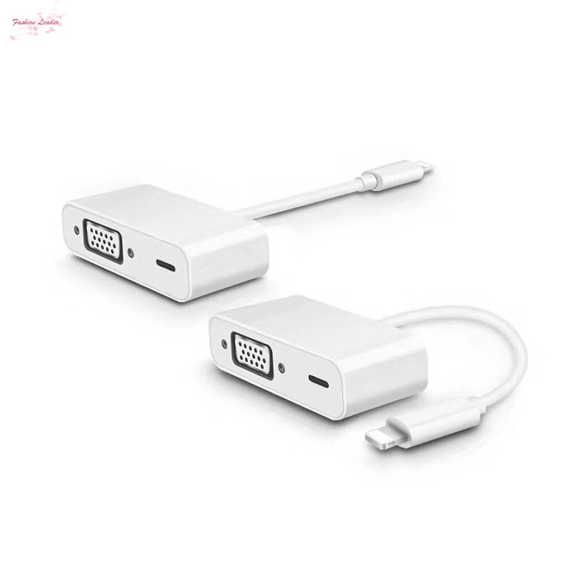 For Lightning To VGA Adapter Plug&Play for Apple iPhone X 8 iPad Air