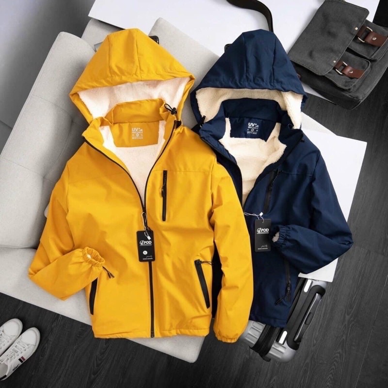 Áo gió 3 KHÓA LÓT LÔNG - UNISEX mặc được cả nam và nữ mã 660