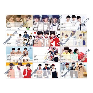 Nhãn Vở In Hình TFBoys