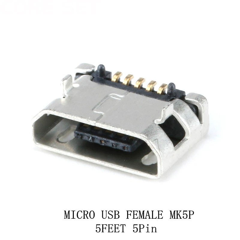 Set 20 Ổ Cắm Micro Usb Type B 5 Pin Mới