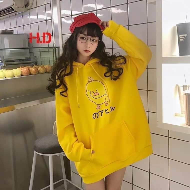 Áo hoodie vịt chữ nhật HDA1120