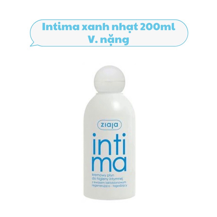 Dung Dịch Vệ Sinh Phụ Nữ Intima Ziaja Gel Phụ Khoa Nước Rửa Vùng Kín Giảm Ngứa Mùi Hôi Khí Hư Dưỡng Ẩm 200ml